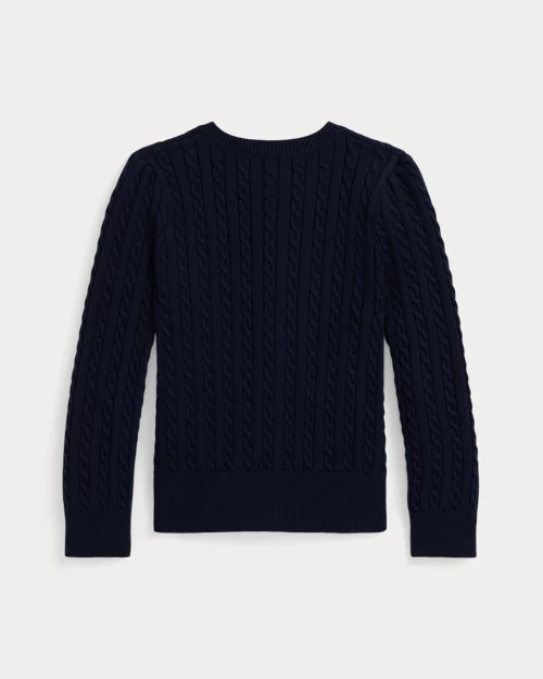 Rlx Ralph Lauren Polo Bear Mini-Cable Cotton Cardigan