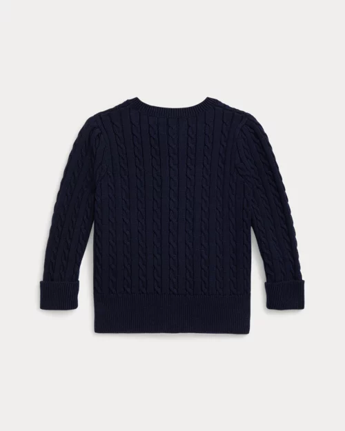 Rlx Ralph Lauren Polo Bear Mini-Cable Cotton Cardigan