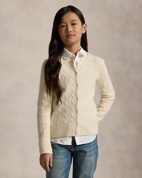 rlx ralph lauren Cable-Knit Cashmere Cardigan