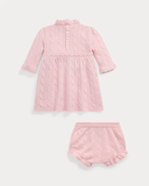 Rlx Ralph Lauren Cable-Knit Cashmere Dress & Bloomer