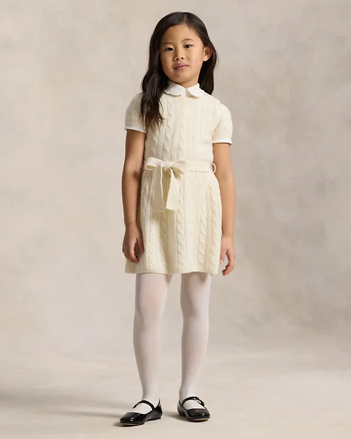 rlx ralph lauren Cable-Knit Cashmere Dress