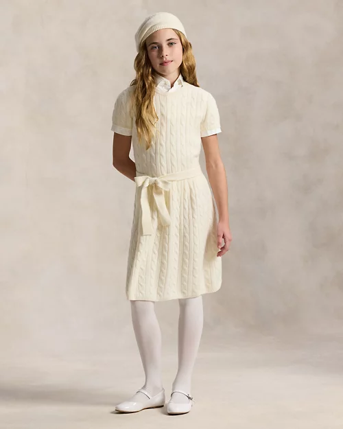 rlx ralph lauren Cable-Knit Cashmere Dress