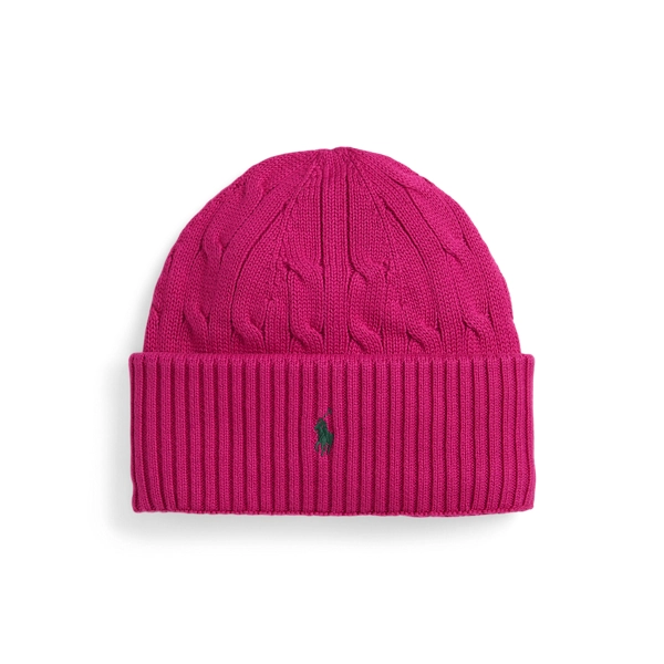 rlx ralph lauren Cable-Knit Cotton Hat