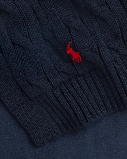 Rlx Ralph Lauren Cable-Knit Cotton Scarf