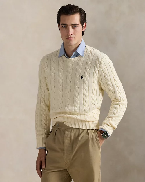 Rlx Ralph Lauren Cable-Knit Cotton Sweater