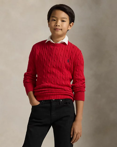 rlx ralph lauren Cable-Knit Cotton Sweater