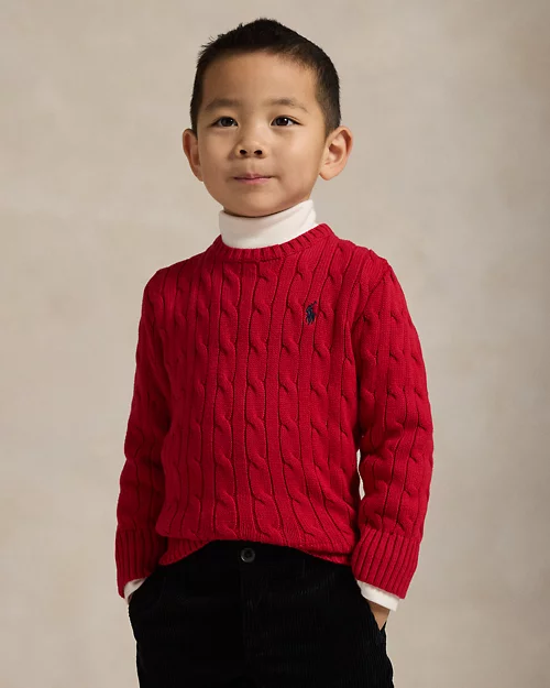rlx ralph lauren Cable-Knit Cotton Sweater
