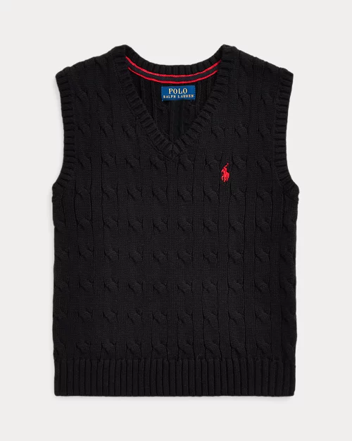Rlx Ralph Lauren Cable-Knit Cotton Sweater Vest
