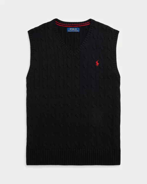 Rlx Ralph Lauren Cable-Knit Cotton Sweater Vest