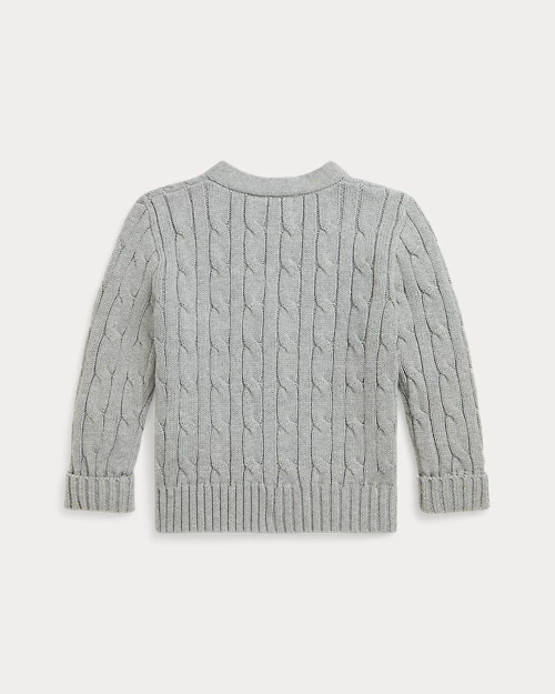 Rlx Ralph Lauren Cable-Knit Cotton V-Neck Cardigan