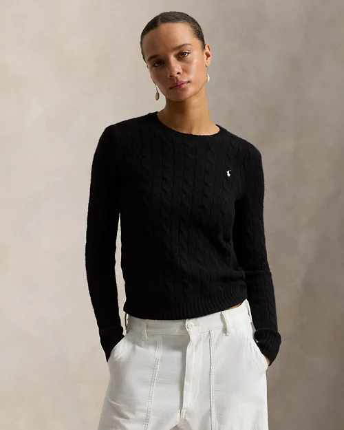 Rlx Ralph Lauren Cable-Knit Wool-Cashmere Sweater
