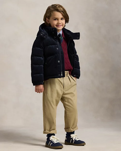 Rlx Ralph Lauren Convertible Corduroy Down Jacket