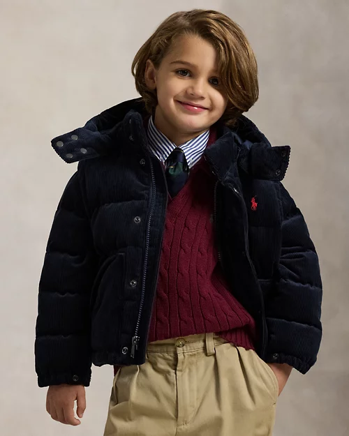 rlx ralph lauren Convertible Corduroy Down Jacket