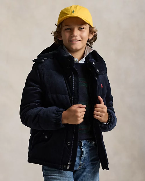 rlx ralph lauren Convertible Corduroy Down Jacket