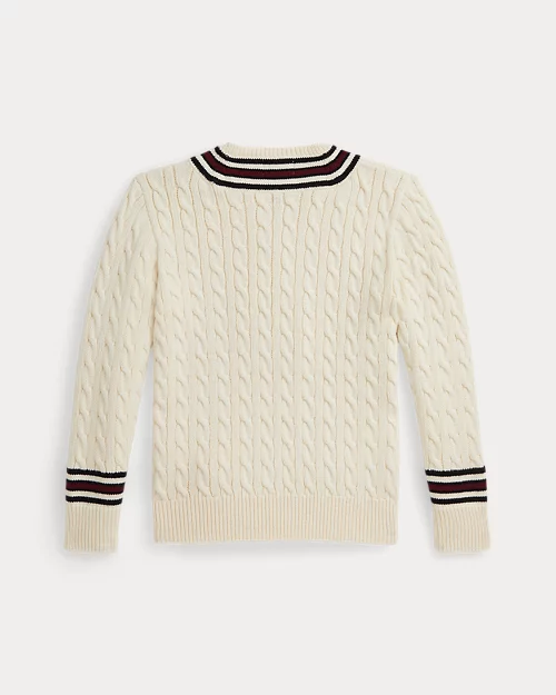 Rlx Ralph Lauren Cotton Cricket Letter Sweater