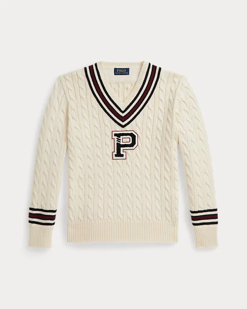 rlx ralph lauren Cotton Cricket Letter Sweater