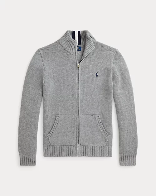 Rlx Ralph Lauren Cotton Full-Zip Sweater