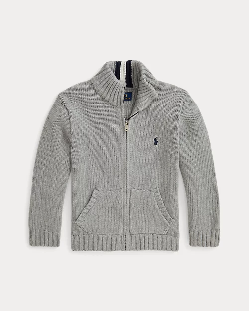 Rlx Ralph Lauren Cotton Full-Zip Sweater
