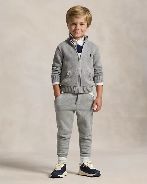 Rlx Ralph Lauren Cotton Full-Zip Sweater