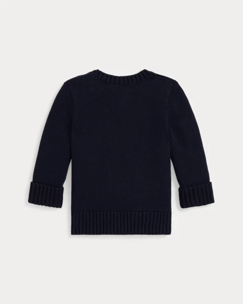 Rlx Ralph Lauren Dog-Intarsia Cotton Sweater