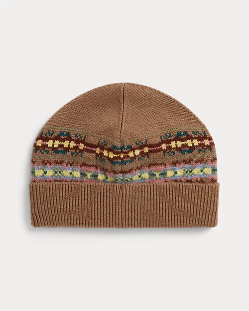 Rlx Ralph Lauren Fair Isle Cotton-Wool Hat