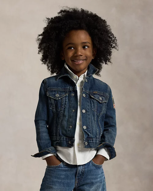 rlx ralph lauren Flag Denim Trucker Jacket