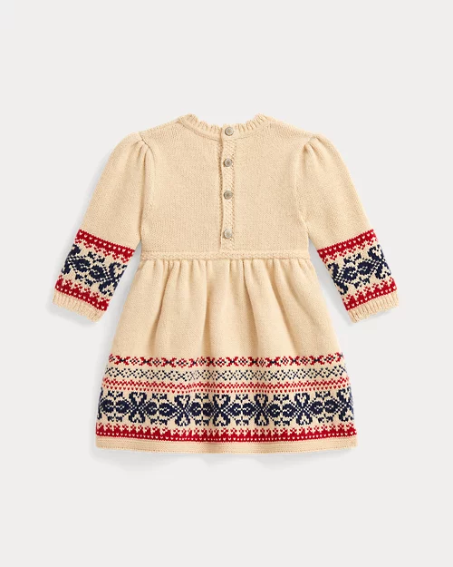 Rlx Ralph Lauren Flag-Intarsia Cotton-Wool Dress