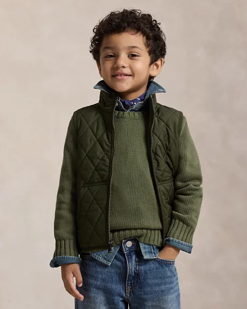 rlx ralph lauren Fleece-Lined Quilted Vest
