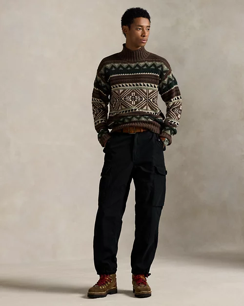 Rlx Ralph Lauren Geometric Cotton-Blend Sweater