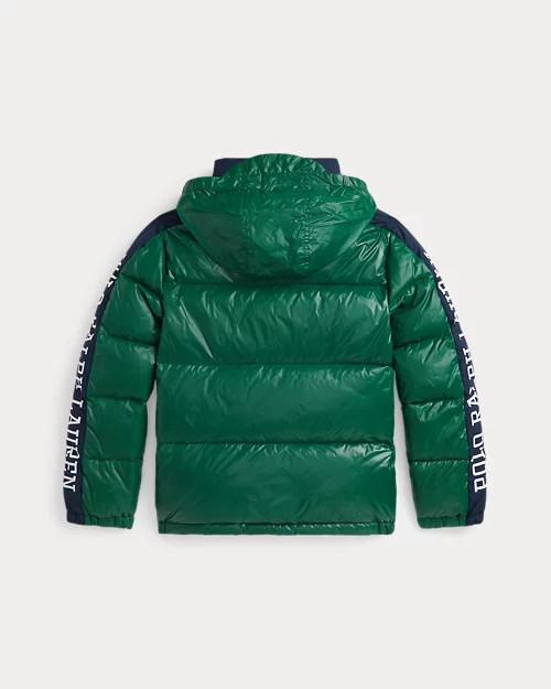 Rlx Ralph Lauren Logo Down Hooded Jacket