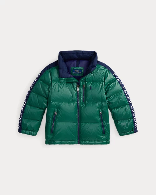 Rlx Ralph Lauren Logo Down Hooded Jacket