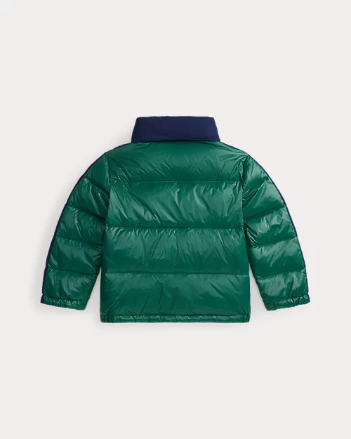 Rlx Ralph Lauren Logo Down Hooded Jacket