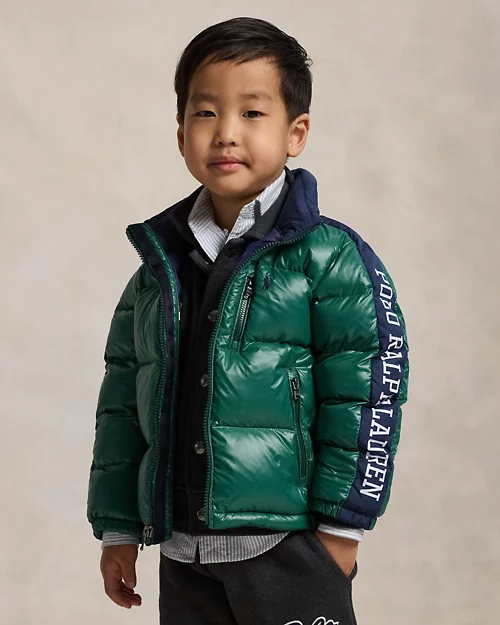 rlx ralph lauren Logo Down Hooded Jacket