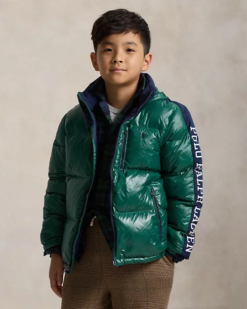 rlx ralph lauren Logo Down Hooded Jacket