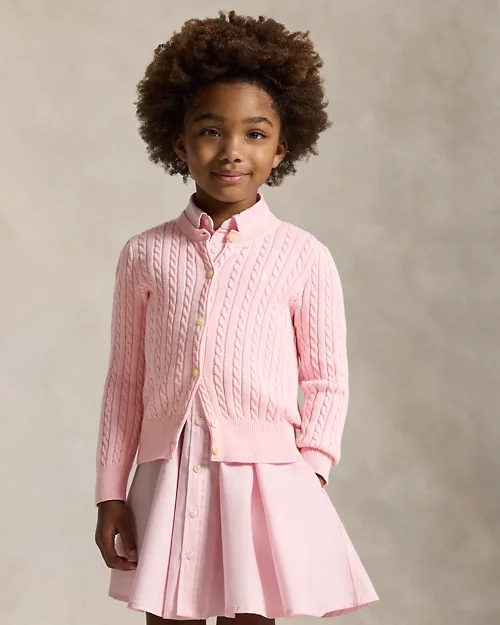 rlx ralph lauren Mini-Cable Cotton Cardigan