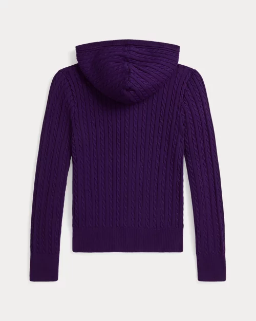 Rlx Ralph Lauren Mini-Cable Cotton Full-Zip Hoodie