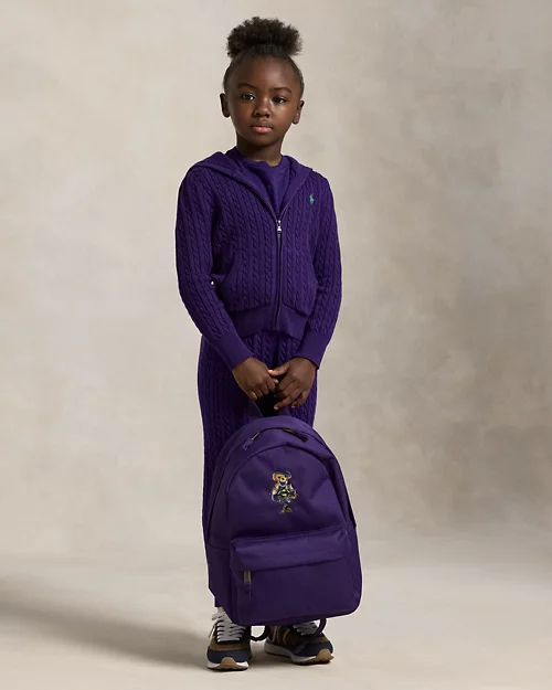 Rlx Ralph Lauren Mini-Cable Cotton Full-Zip Hoodie