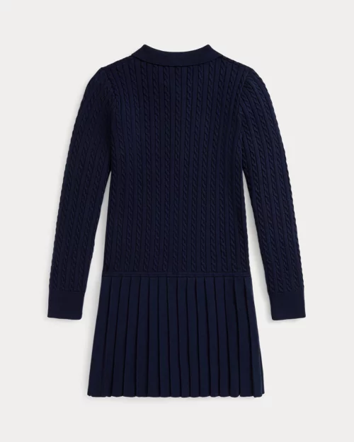 Rlx Ralph Lauren Mini-Cable Polo Sweater Dress