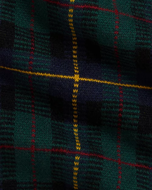 Rlx Ralph Lauren Plaid Washable Wool Cardigan