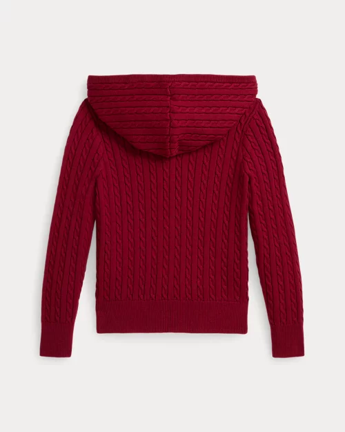 Rlx Ralph Lauren Polo Bear Cotton Full-Zip Sweater