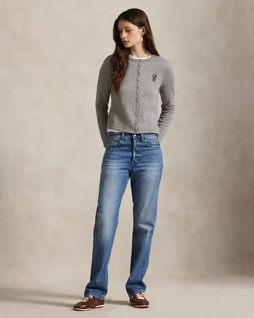 Rlx Ralph Lauren Polo Bear French Terry Cardigan