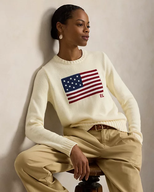 Rlx Ralph Lauren The Iconic Flag Sweater