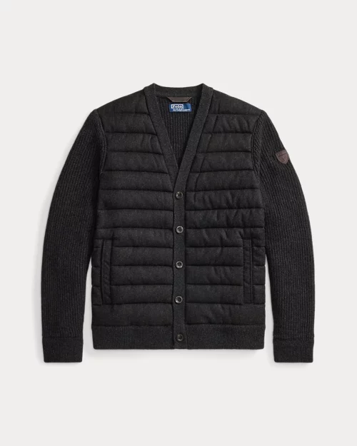 Rlx Ralph Lauren Wool-Cashmere Hybrid Cardigan