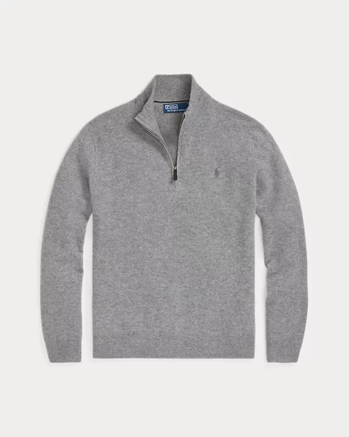 Rlx Ralph Lauren Wool Quarter-Zip Sweater