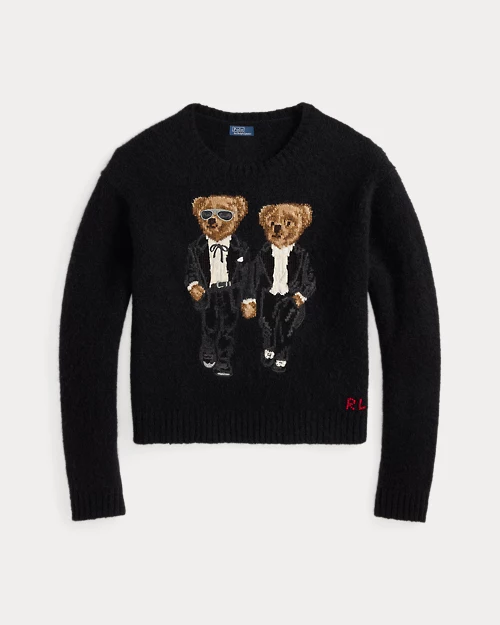 Rlx Ralph Lauren The Ralph & Ricky Tuxedo Bear Sweater