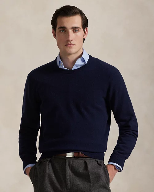 Rlx Ralph Lauren Washable Cashmere Crewneck Sweater