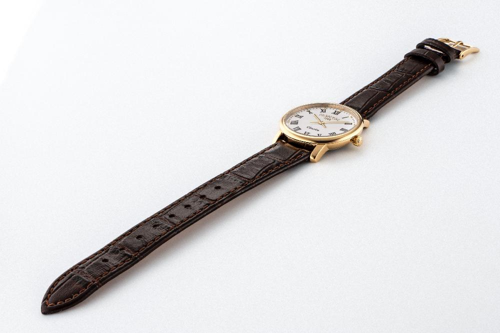 Roamer Classico Ladies 30mm Quartz Two-Hand White Dial Brown Leather Strap Sapphire Glass Stainless Steel Swiss Watch