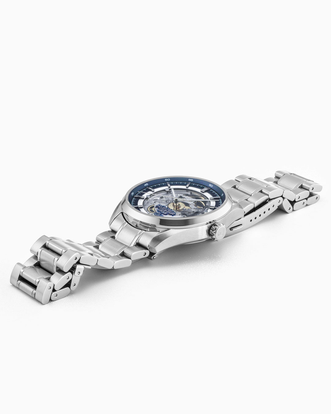 Roamer Pro Auto 42 Mm Automatic Three-Hand Blue Dial Silver Bracelet Sapphire Antireflection Glass Stainless Steel Swiss Watch