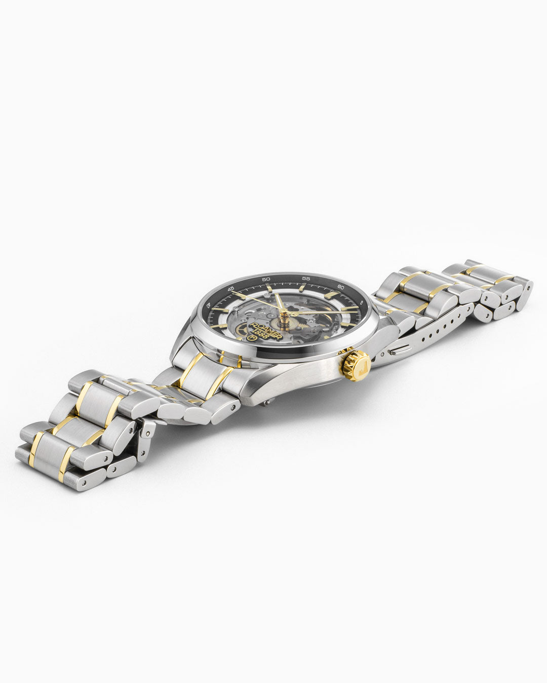 Roamer Pro Auto 42 Mm Automatic Three-Hand Two-Tone Black Dial Bracelet Sapphire Antireflection Glass Stainless Steel Swiss Watch