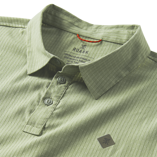 Roark Bless Up Breathable Stretch Polo Shirt - Dusty Green | Roark